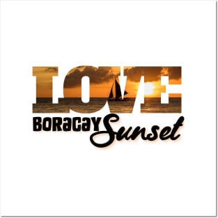 Boracay sunset Posters and Art